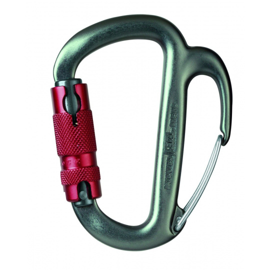 Petzl FREINO TWIST LOCK karabina pro slaňování s pojistkou zámku