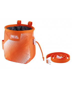 Petzl SAKA ORANGE WHITE pytlík na magnézium oranžový Petzl SAKA ORANGE WHITE pytlík na magnézium oranžový
