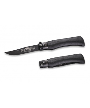 Kapesní nůž Antonini OldBear 9303/23_MNN černá nerezová čepel s PTFE, rukojeť topol černá