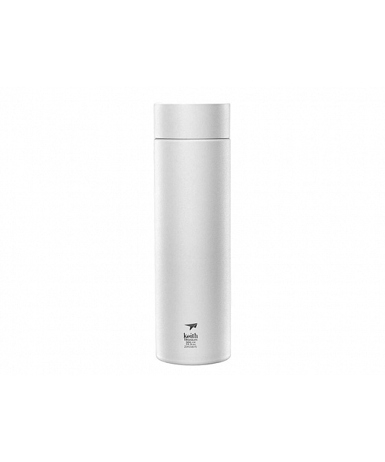 Keith Titanium Vacuum Bottle White 500 ml - titanová termoska