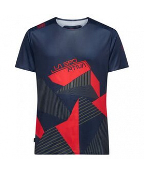 Triko krátký rukáv La Sportiva Comp T-Shirt M Night Sky/Mountain Red Triko krátký rukáv La Sportiva Comp T-Shirt M Night Sky/Mountain Red