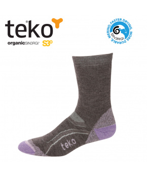 Teko 3333 MERINO.XC Midweight Hiking brown lila dámské turistické ponožky