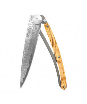 Kapesní nůž Deejo 1DB009 37g damascus olive wood Kapesní nůž Deejo 1DB009 37g damascus olive wood