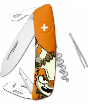 Swiza švýcarský kapesní nůž D03 Halloween Clown orange