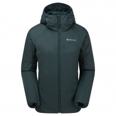 Montane FEM RESPOND HOODIE-DEEP FOREST-UK16/XL dámská bunda s kapucí tmavě zelená