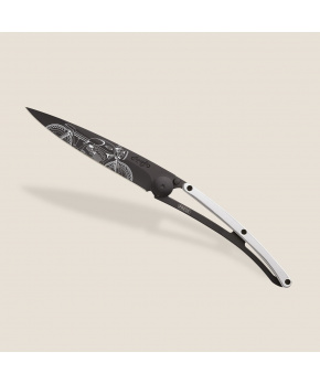 Kapesní nůž Deejo 1GM024 GOLD Tattoo Black 37g 9kt white gold Café Racer Kapesní nůž Deejo 1GM024 GOLD Tattoo Black 37g 9kt white gold Café Racer