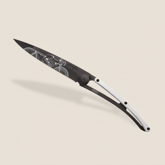 Deejo 1GM024 GOLD Tattoo,black,37g,9kt white gold,Café Racer