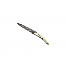 Deejo 9GM021 GOLD Tattoo,black,27g,23kt yellow gold,Art Deco