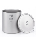 Titanový termohrnek s víčkem Keith Mug Double Wall 600 ml.