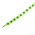 Tobby tkaničky dětské elastické stars black/neon yellow