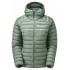 Montane FEM ANTI-FREEZE HOODIE-PALE SAGE-UK10/S dámská bunda šedozelená