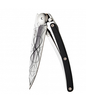 Kapesní nůž Deejo 9AB021 Tattoo 27g ebony wood Infinity