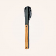 Magnetický příborový set Akinod 12h34 black mirror finish olive wood