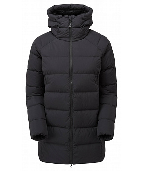 Montane FEM TUNDRA HOODIE-BLACK-UK8/XS dámský kabát černý