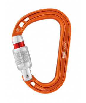 Petzl ROCHA SCREW LOCK ORANGE šroubovací karabina oranžová