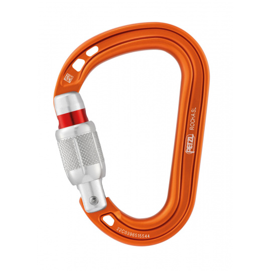 Petzl ROCHA SCREW LOCK Orange šroubovací karabina oranžová