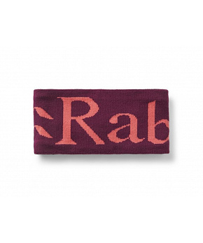 Rab Rab Knitted Logo Headband mulberry/hibiscus/MLH čelenka Rab Rab Knitted Logo Headband mulberry/hibiscus/MLH čelenka
