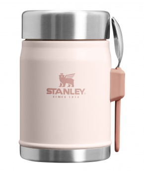 STANLEY Termoska jídelní se lžící/vidličkou The Legendary Classic Food Jar 400 ml/14oz Rose Quartz