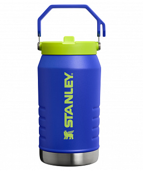 STANLEY Termoláhev s integrovanou slámkou/brčkem The IceFlow™ Flip Straw 2.0 Jug 1,9 l/64oz Cobalt Chartreuse