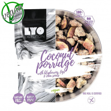 Kokosová Ovesná Kaše s Borůvkami, Fíky a Chia Semínky Lyo Food - běžná porce
