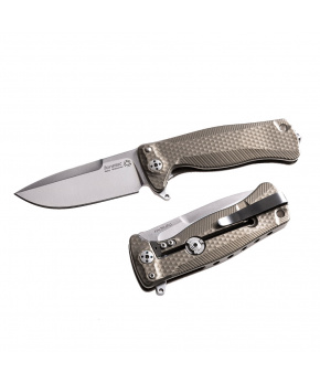 Kapesní nůž LionSteel SR22 B čepel ocel Sleipner,titanová rukojeť,pouzdro