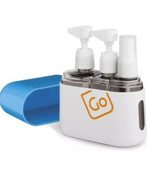 Go Travel sada lahviček Compact 3-in1- Bottle Set
