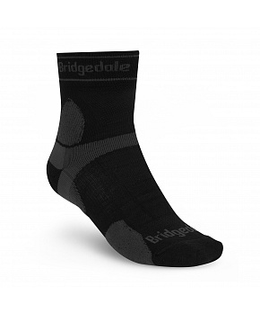Bridgedale Trail Run UL T2 MS 3/4 Crew black/grey/816 Bridgedale Trail Run UL T2 MS 3/4 Crew black/grey/816