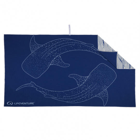 Lifeventure Recycled SoftFibre Trek Towel; whale