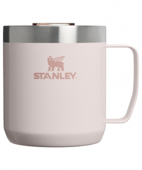 STANLEY Termohrnek The Stay-Hot Camp Mug 350 ml/12oz Hammertone Rose Quartz