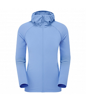 Montane FEM PROTIUM LITE HOODIE-CORNFLOWER-UK10/S dámská mikina modrá