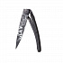 Kapesní nůž Deejo 1GC511 Tattoo Black Serration 37g carbon Ride or Die