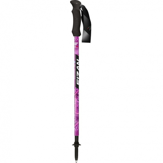 Trekingové hole FIZAN Compact MS Magenta – ultralehké, teleskopické, 3-dílné