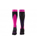 Bridgedale Ski Midweight Women's black/fluro pink/077
