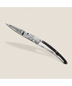 Kapesní nůž Deejo 1CB102 Tattoo 37g ebony wood Pin Up