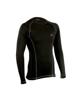 Duras Patrik pánské triko merino dlouhý rukáv černé Duras Patrik pánské triko merino dlouhý rukáv černé