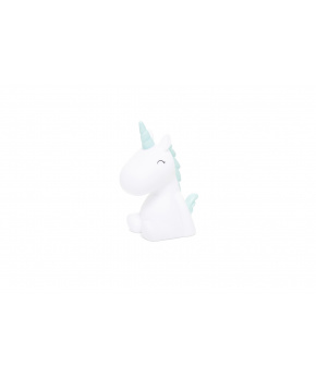 MTM DHINK Baby noční světýlko Jednorožec bílý modrá hříva