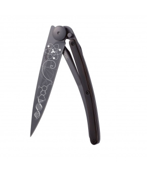 Kapesní nůž Deejo 1GB155 Tattoo Black 37g ebony wood Science