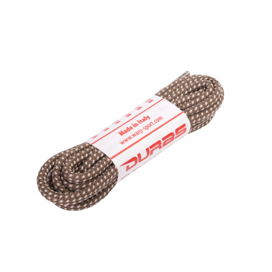 Tkaničky kulaté Duras, khaki žebřík, multipack