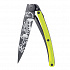Kapesní nůž Deejo 1GB111 Tattoo Black 37g yellow Zombie