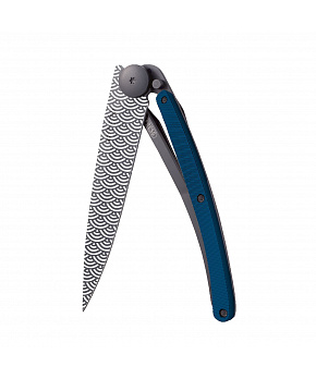 Kapesní nůž Deejo 1GM037 Tattoo Aluminium 37g aluminium blue Clouds