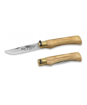 Kapesní nůž Antonini OldBear 9307/23_LU nerezová čepel, rukojeť olivové dřevo