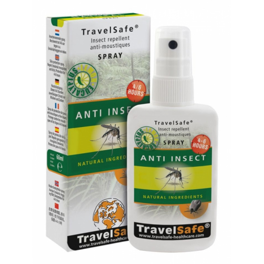 TravelSafe přírodní repelent Anti-Insect Spray 60ml