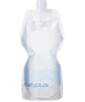 Platypus SOFTBOTTLE 1,0L Waves Closure láhev průhledná modré vlny Platypus SOFTBOTTLE 1,0L Waves Closure láhev průhledná modré vlny