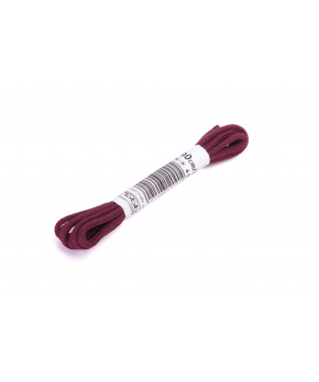 Tkaničky kulaté Tobby Street aubergine 3mm