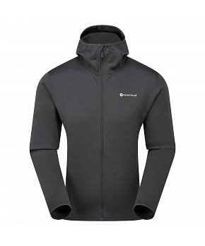 Montane FURY LITE HOODIE-MIDNIGHT GREY-M pánská mikina tmavě šedá