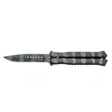 Joker motýlek aluminium black/grey camo 104 mm