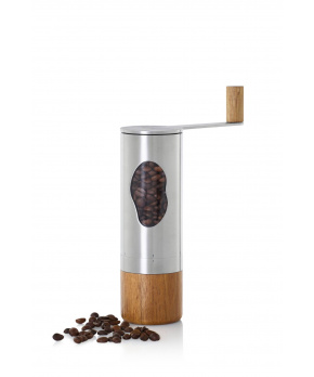 AdHoc Mlýnek na kávu ruční Mrs. BEAN nerez/acacia AdHoc Mlýnek na kávu ruční Mrs. BEAN nerez/acacia