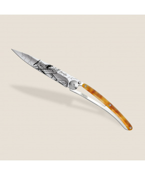 Kapesní nůž Deejo 1AC100 Tattoo Mirror 37g turtle shell Aviation Kapesní nůž Deejo 1AC100 Tattoo Mirror 37g turtle shell Aviation