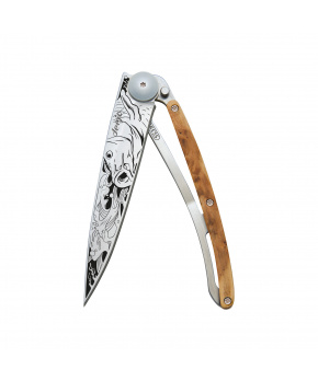 Kapesní nůž Deejo 1CB086 Tattoo 37g juniper wood Carp