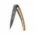 Kapesní nůž Deejo 1GB152 Tattoo Black 37g olive wood Prime cuts